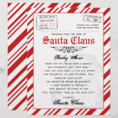 Telegram brief van de Kerstman gepersonaliseerd (Voorkant / Achterkant)