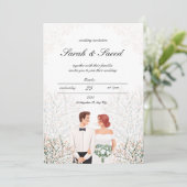 Telegram "Droombruiloft" Kaart (Staand voorkant)