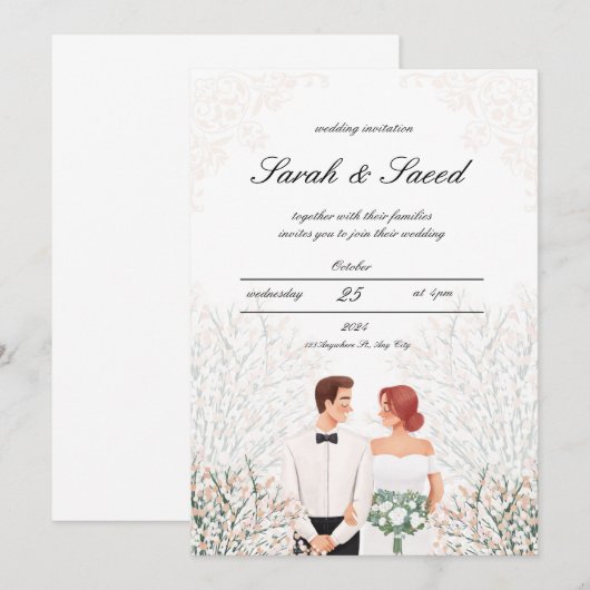 Telegram "Droombruiloft" Kaart (Voorkant / Achterkant)