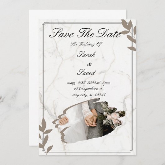 Telegram "Droombruiloft" Kaart (Voorkant / Achterkant)