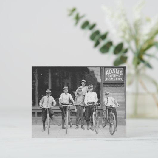 Telegram Messenger Boys, 1911 Briefkaart (Staand voorkant)