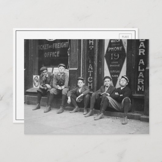 Telegram Messengers, 1910 Briefkaart (Voorkant / Achterkant)