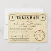  Telegram Sla de datum op Save The Date (Voorkant)
