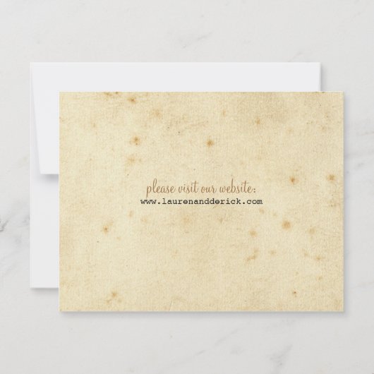  Telegram Sla de datum op Save The Date (Achterkant)