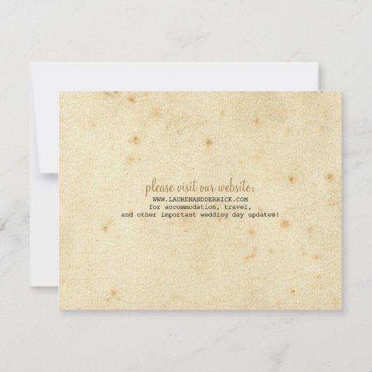 Telegram sparen de Datum Save The Date (Achterkant)