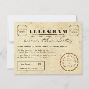  Telegram sparen de Datum Save The Date