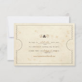 Telegram Ticket Libs Reactiekaart RSVP Kaartje (Achterkant)