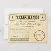 Telegramm sparen de Datum Save The Date (Voorkant)