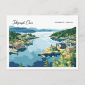 Telegraph Cove Vancouver Canada Illustratie Briefkaart (Voorkant)