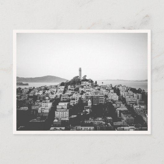 Telegraph Hill San Francisco Coit Tower Briefkaart (Voorkant)