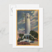 Telegraph Hill Uitzicht met Coit Memorial Briefkaart (Voorkant / Achterkant)