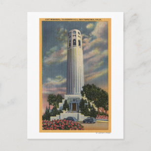 Telegraph Hill Uitzicht met Coit Memorial Briefkaart