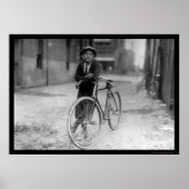 Telegraph Messenger Boy Waco, Texas 1913 Poster (Voorkant)