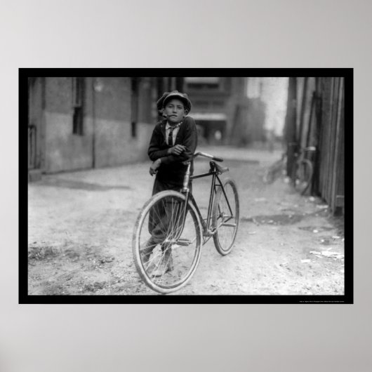 Telegraph Messenger Boy Waco, Texas 1913 Poster (Voorkant)
