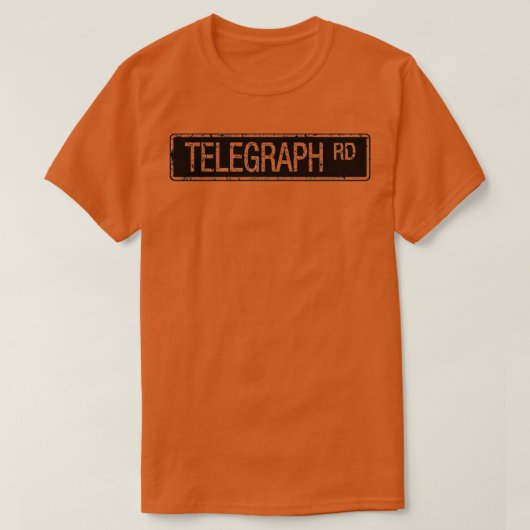Telegraph Road stencil effect T-shirt (Design voorkant)