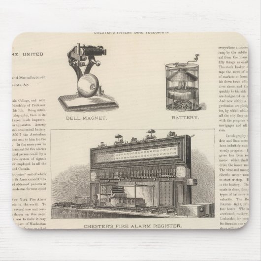 Telegraphy in de Verenigde Staten Muismat (Voorkant)