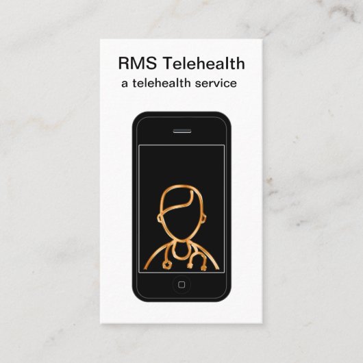 Telehealth Online Medical Services Visitekaartje (Voorkant)