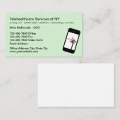 Telehealth Services Mobile Medical Visitekaartje (Voorkant / Achterkant)