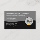 telehealth telecare medische Visitekaartjes (Voorkant)