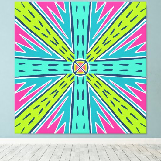 telekinese canvas afdruk (Insitu (Houten vloer))