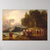 Telemachus en Calypso Benjamin West Fine Art Poste Poster (Voorkant)