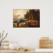 Telemachus en Calypso Benjamin West Fine Art Poste Poster (Keuken)