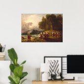 Telemachus en Calypso Benjamin West Fine Art Poste Poster (Thuiskantoor)