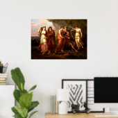 Telemachus en de nimfen van Calypso Poster (Thuiskantoor)