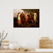 Telemachus en de nimfen van Calypso Poster (Keuken)