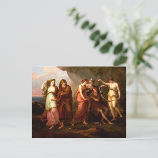 Telemachus en de Nymfs van Calypso Briefkaart (Staand voorkant)