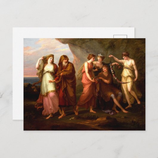 Telemachus en de Nymfs van Calypso Briefkaart (Voorkant / Achterkant)