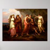 Telemachus en de Nymfs van Calypso Poster (Voorkant)