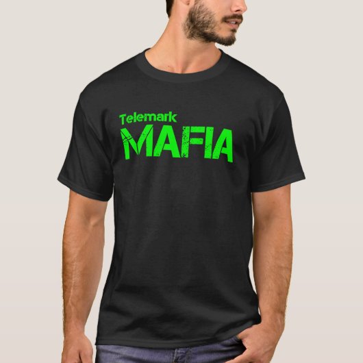 Telemark Mafia Ski T-shirt (Voorkant)