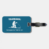 Telemark: Noors voor "Wacht op mij" Bagagelabel (Achterkant horizontaal)
