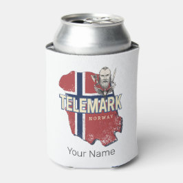 Telemark Noorwegen Provincie Kaart Souvenir Blikjeskoeler