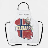 Telemark Noorwegen Provincie Kaart  Souvenir Schort (Voorkant)