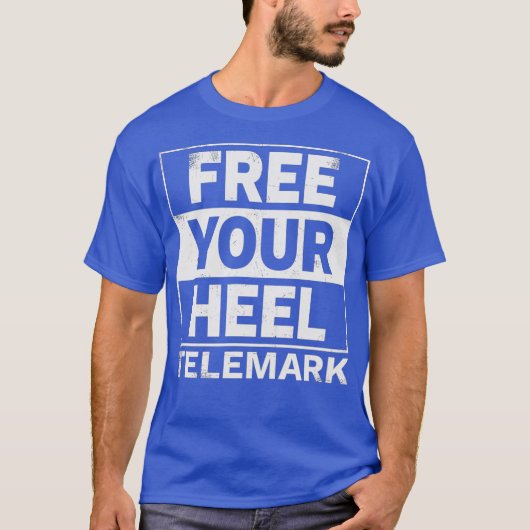 Telemark Ski Free Hiel Skiing T-shirt (Voorkant)