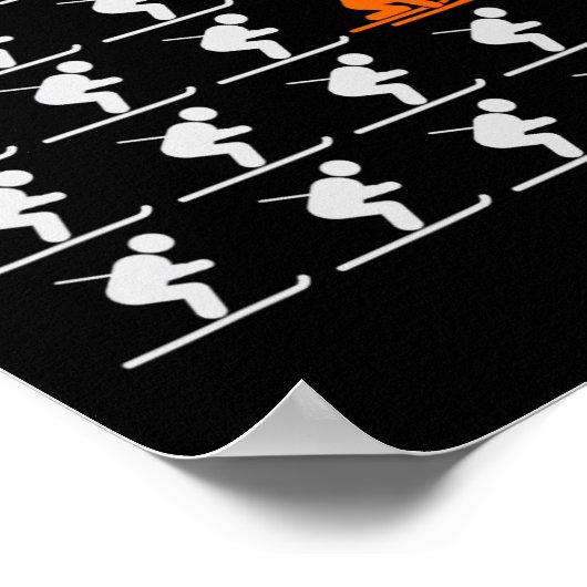 Telemark Skiing Free Your Heel - Think Different S Poster (Hoek)