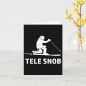 Telemark Skiing Snob Kaart (Gele Bloem)