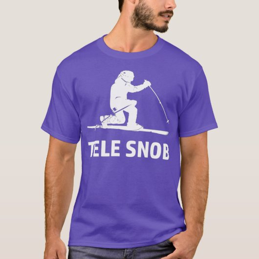 Telemark Skiing Snob T-shirt (Voorkant)