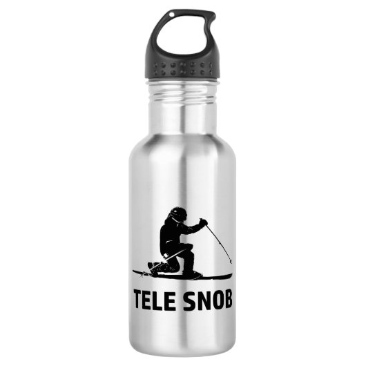 Telemark Skiing Snob Waterfles (Voorkant)