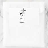 Telemarkering Rechthoekige Sticker (Tas)