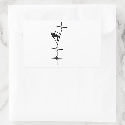 Telemarkering Rechthoekige Sticker (Tas)