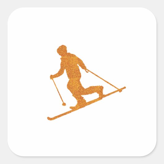 Telemarkering Vierkante Sticker (Voorkant)