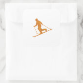 Telemarkering Vierkante Sticker (Tas)