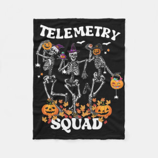 Telemetrie Nurse Squad Medical Nursing Skeleton Da Fleece Deken