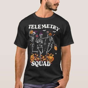Telemetrie Nurse Squad Medical Nursing Skeleton Da T-shirt