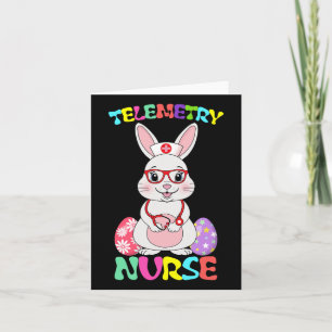 Telemetrie Verpleegster Bunny Paasdag Stethoscoop  Kaart