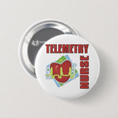 Telemetriestverpleegster Ronde Button 5,7 Cm (Voorkant /achterkant)