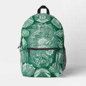  Teleostei schelpen en vissen van Ernst Haeckel Bedrukte Rugzak (Voorkant)